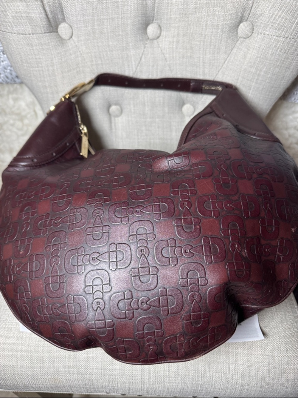 Gucci Burgundy Leather Hobo Bag - Picture 4 of 7
